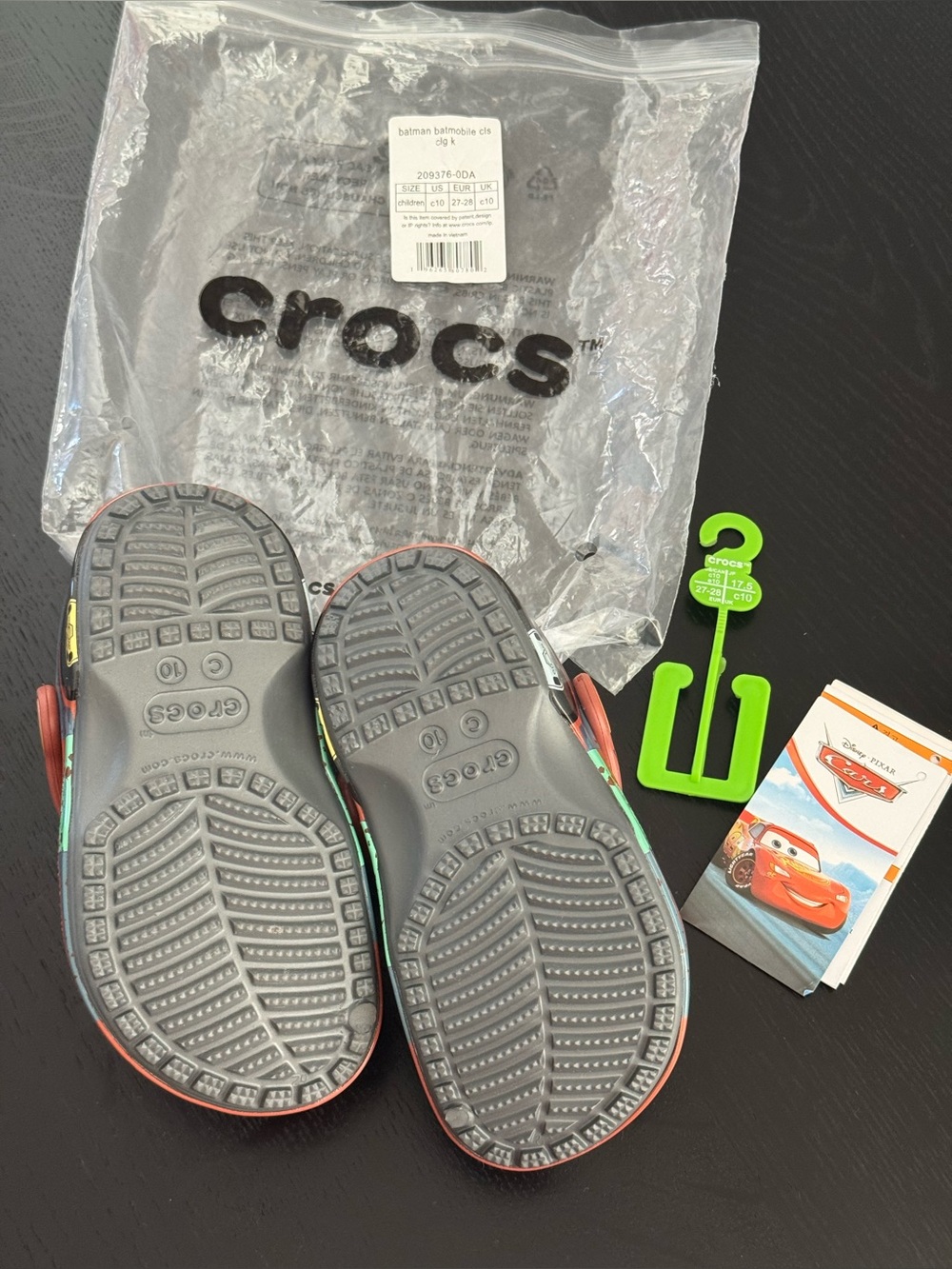 NWT Crocs Disney Cars Tow Mater Brown Clogs Toddler 10 - Picture 4 of 7